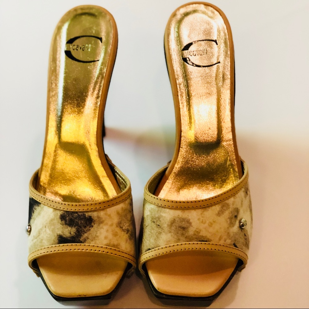 JUST CAVALLI Beige Mules